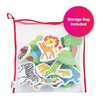 Edushape Magic Creations, Jungle Fun - Baby Bath Foam Toys Foam Stickers - Stick-On Removable Baby Foam Bath Toys for Toddlers 1-3 - Imaginative Learning Bath Toys Foam Activity Play Set