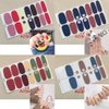 XEAOHESY 30 Sheets Colorful Nail Polish Strips Stickers Self-Adhesive Full Nail Wraps Decals Manicure Kit with Nail File for Women Girls Nail Art (Flower Series)