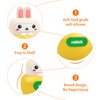 Baby Teething Toys BPA-Free Bunny Teether for 6-12 Months Baby Rattle Roly Poly Toys for Infant 12-18 Months Rabbit Tumbler Toy Gifts for Toddler 1 2 One Two Year Old Girls Boys
