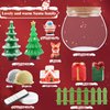 SHENSGEN Christmas Terrarium Kits for Kids,Arts&Crafts Light Up Christmas Terrarium DIY Toy Kit for Kids,Christmas Toys DIY Arts and Crafts Kit for Kids 6 7 8 Year Old