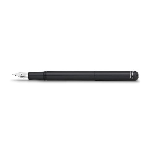 Kaweco LILIPUT Fountain Pen Black I Premium Aluminium Fountain Pen for Ink Cartridges I Exclusive Fountain Pen 12.5 cm I Nib: M (Medium)
