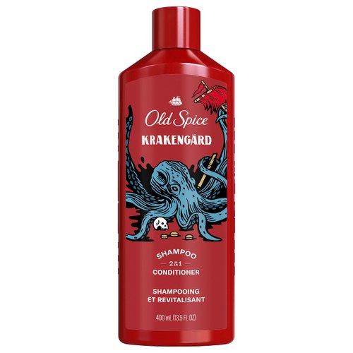 Old Spice Krakengard 2 in 1 Shampoo and Conditioner for Men, 13.5 OZ (Package May Vary)