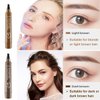Liquid Eyebrow Pen - Upgrade Eyebrow Pencil TattooPen, Eyebrow Makeu, Long Lasting, Waterproof and Smudge-proof (Reddish brown#3)
