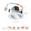 HALO RA 4 Inch Recessed Lighting Adjustable Gimbal LED Light - 1 Pack - Very Wide Flood - 615 Lumens - 3000K Bright White