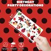 96 PCS Ladybug Temporary Tattoos Sticker Bug Birthday Party Decorations Supplies Favors Celebration Gifts for Girls Boys Baby Showers Prizes Cute Beetle Tattoo School Reward Themed