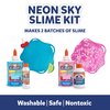 Elmer's Neon Sky Slime Kit, Slime Supplies Include Transparent Color Liquid Glue, Crunchy Slime Activator, Cherry Limeade Slime Activator, 4 Count