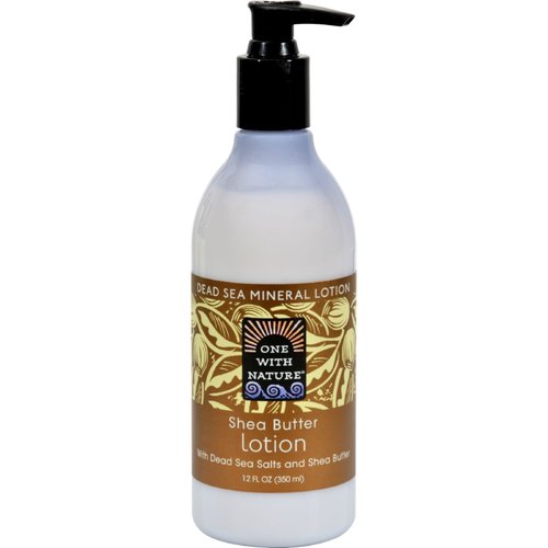One With Nature Dead Sea Shea Butter Lotion, 12 Ounce -- 2 per case.