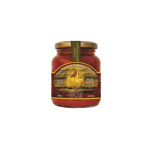 Castillo de Piñar 12.35 oz Fritada de Tomate Casera - Mild Kick Sauce All Natural & Farm Fresh Vegetables 1 Pack Non GMO