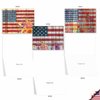 The Best Card Company 10 Assorted Thank You Note Cards Boxed Set 4 x 5.12 Inch with Envelopes (10 Designs, 1 Each) Artful Flags M6580TYG