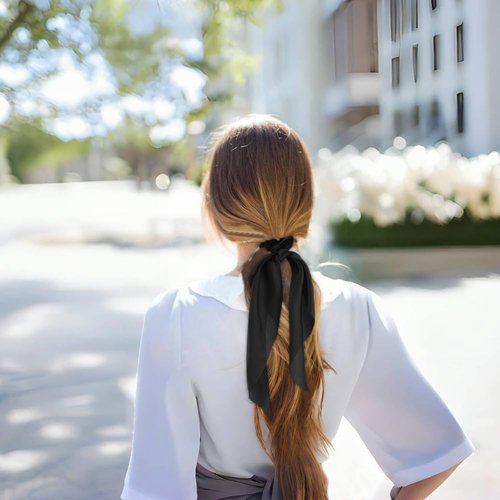 Scrunchies, Silk Scrunchies, Black Scrunchies, Scrunchies for Women, Hair Scarf Scrunchie, Hair Scrunchies, Bow Hair Ties, Satin Scrunchies, Silk Hair Ties, Ribbon for Hair, White Scrunchies for Girls