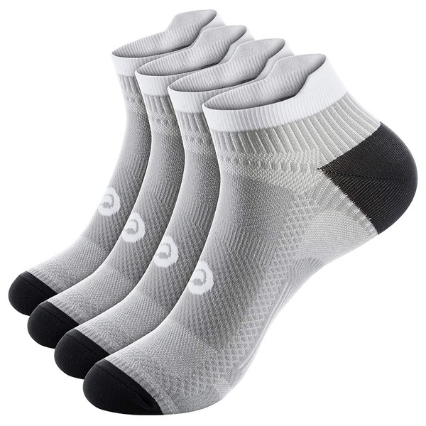 PAPLUS Compression Socks No Show Plantar Fasciitis Sock for Men and Women, Best Low Cut Athletic Running Socks Arch Support Ankle Socks for Plantar Fasciitis, Cycling, Athletic, Gym