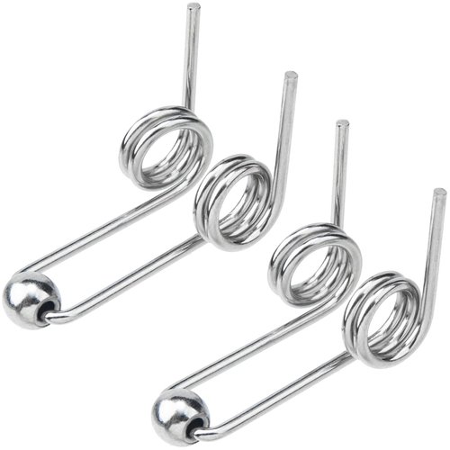 OIIKI 2PCS Double Return Torsion Springs for Curling Iron Rod - Alloy Replacement Accessories, 24mm Length
