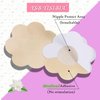 YISIBIA 40 Pairs Nipple Covers For Women Disposable Invisible & Natural Satin Nipple Stickers Petals Breast Pasties (Nude)