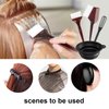25 Pcs Hair Dye Kit, Hair Tinting Bowl Dye Brush Ear Cover Clips Gloves Storage Bag DIY Salon Disposable Hood and gloves, Home Use Hair Coloring Bleaching Hair Dryers Hair Dye Coloring Tools Set