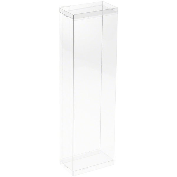 DollSafe Clear Folding Display Box for 11-12.5 inch Dolls and Action Figures, 4" W x 2.25" D x 13" H, Pack of 10