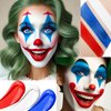 Red White Blue Face Paint DE'LANCI, Waterproof Halloween Blue Red White Face Makeup Special Effects Kit, Blue Athena Face Body Paint Professional, Joker Clown Corpse Bride Face Body Paint for Skin