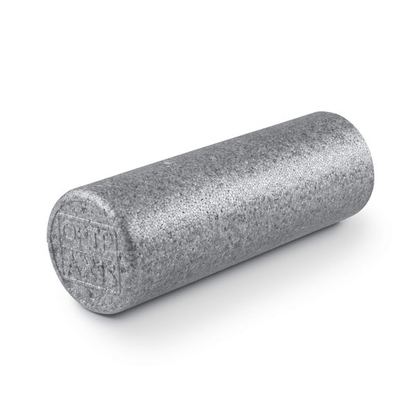 OPTP Silver AXIS Foam Roller - Moderate Density, 18” x 6” Round - Durable Massage Roller for Myofascial Release, Exercise, Workout Recovery