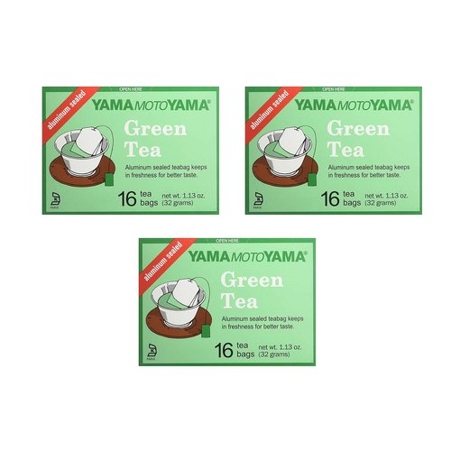 Yamamotoyama Green Tea (3 Pack, Total of 3.36oz)