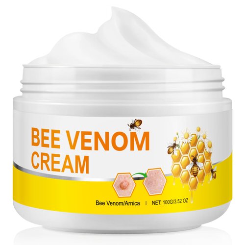 Bee Venom Cream 3.52 oz, Bee Venom Repair Cream for All Body Parts, Natural Bee Venom Skin Treatment Cream, Gentle and Effective