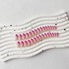 30 PCS Hot Pink French Tip Press on Nails Almond Short,SXVME Fake Nails Glue on Nails Medium,Gel Nails Static Nails,Acrylic Nails Press ons Medium Length,Short False Nails Stick on Nails for Women