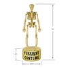 ORIENTAL CHERRY Halloween Party Supplies - Golden Best Costume Skeleton Trophies for Kids Adults Contest Awards Prizes - 4 Pack