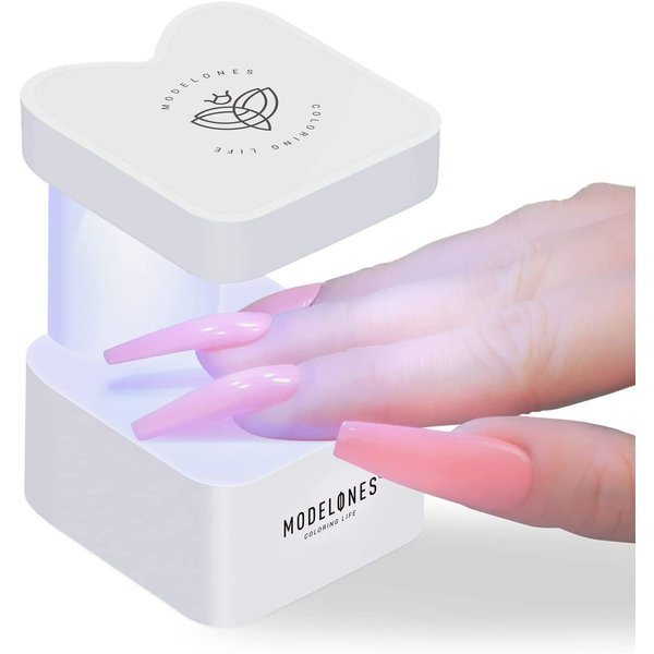 modelones Mini UV Light for Nails, UV Nail Lamp, Nail Light for Gel Nails with 2 Timers for Fast Nail Extension, LED Nail Lamp, Portable USB Nail Dryer for Travel