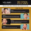 VELAMO ADVANCED Retinol Face Stick: Reduce Fine Lines Wrinkles and Uneven Texture - Retinol Cream Wrinkle Cream for Face Anti Wrinkle Cream Anti Aging Face Cream - 0.28 OZ/8g