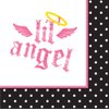 16-Count Paper Beverage Napkins, Angel Birthday