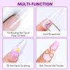 Makartt Solid Nail Glue Gel: Extra Strong Gel Nail Glue for Press On Nails and Nail Tips Long-Lasting Strong Adhesion Nail Glue for Acrylic Nails Clear Hard Gel for Nail Art Home Salon UV Light Cured