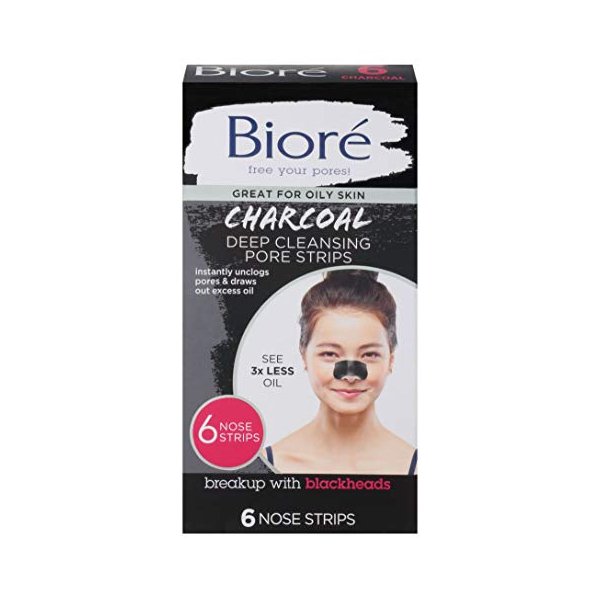 Charcoal Deep Cleansing Pore Strips 6 Count (2 Pack)