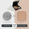 Fillwie Magnetic Single Matte Eyeshadow with Metal Pan, Long-lasting Natural Nude Color No-Makeup Look, Eyeshadow Refill, Base Eyeshadow Powder for Empty Magnetic Palette (Ivory Elegance)
