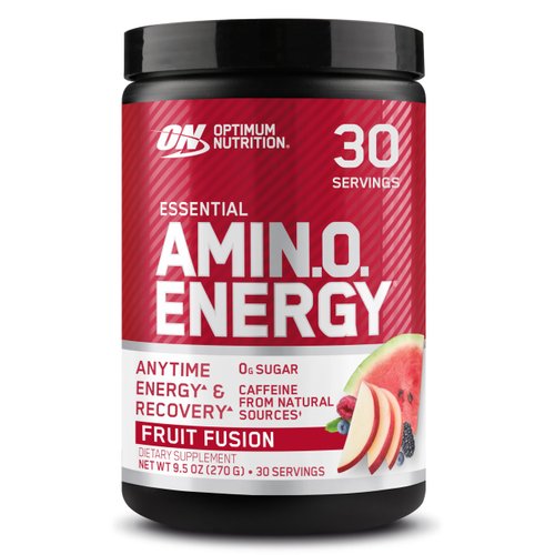 Optimum Nutrition Amino Energy - Pre Workout with Green Tea, BCAA, Amino Acids, Keto Friendly, Green Coffee Extract, Energy Powder - Fruit Fusion, 30 Servings (Packaging May Vary)