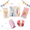 Pink Birthday Party Decoration Set - Balloon Arch Kit with "Happy Birthday" Banner, Cake Topper, Tassels, Confetti Balloons, and Ribbons - Perfect for Girl's Birthday Party and Baby Shower