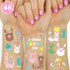 xo, Fetti Llama Temporary Tattoos for Kids - 46 Metallic Designs | Fiesta Animal Birthday Party Decorations, Cactus Desert Party Favors, Llama Arts and Crafts