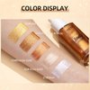 MEICOLY Liquid Body Illuminator,Moisturizing Long Lasting Body Shimmer,Smooth Waterproof Shimmer Body Oil,Glow Body Highlighter Face Body Luminizer,40ml/1.35 fl oz.#02 Rose Gold