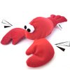 JKW Squeaky Dog Toy for Small & Medium Dogs, Puppy Plush Toys (S, Lobster)