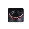 JWICOS Rhinestone Bridal Headband Silver Wedding Tiara for Brides Headpiece Crystal Wedding Hair Accessories for Prom Party (Red)