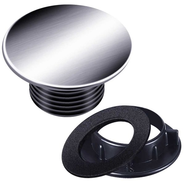 Sink Tap Hole Cover Kitchen Faucet Hole Cover Brushed Stainless Steel (1 to 1.6 Inch in Diameter) (1.10-1.60 inch)