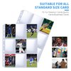 9 Pocket Card Sleeves ，Holds 1800 Cards ，Trading Card Binder Sleeves，High Quality Thickened，Card Binder Sleeves, 3 Ring 9 Pocket Pages for Sports Cards, Coupons, Game Cards，100 Pack