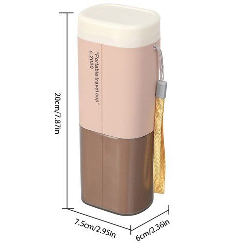 PIGIAOKA 2PCS Toothbrush Travel Case Portable Toothbrush Holder Case Electric Toothbrush Holder for Toothpaste, Towels, Traveling, Camping, Business Trip and Daily Use (Green and Pink)