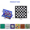 COLORGO 8-in-1 Mini Magnetic Chess Game Set with Portable Folding Magnet Board Pocket Games, Family Trips Camping Activities Party Games for Kids and Adults