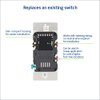 Leviton Decora Slide Dimmer Switch for Dimmable LED, Halogen and Incandescent Bulbs, DSL06-1LZ, White with Ivory and Light Almond Faceplates