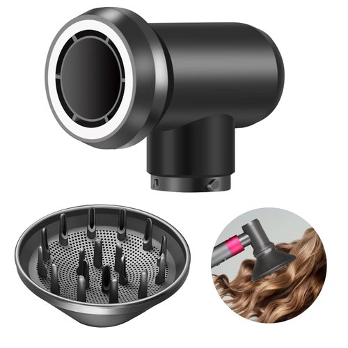 waxworq Diffuser & Adaptor for Dyson Airwrap Attachments, Diffuser Hair Dryer for Converting Curling Iron Styler to A Hair Dryer