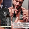 Striking Viking Beard Oil and Balm - Leave in Beard Conditioner - Tames, Styles, Softens, and Moisturizes Beards and Mustache - Made with All Natural and Organic Argan and Jojobo Oils, Vanilla