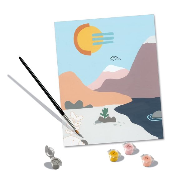 Ravensburger CreArt by The Lake Paint by Numbers Kit for Adults - 23641 - Painting Arts and Crafts for Ages 12 and Up