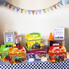 Roaring Good Time 12 PCS Monster Trucks Party Favor Boxes Monster Trucks Party Supplies Monster Trucks Party Favors Monster Trucks Tablecloth Monster Trucks Birthday Decoration