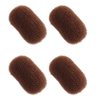 Bump It Up Inserts Hair Clips Sponge Volume Hair Base Head Cushion Invisible Fluffy Hair Pad Hair Style Tool for Women 4 pcs (Brown)