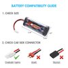 Tenergy 7.2V Battery Pack High Capacity 6-Cell 3000mAh NiMH Flat Battery Pack, Replacement Hobby Battery for RC Car, RC Truck, RC Tank, RC Boat with Standard Tamiya Connector