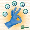 Emerald -100 Pack- Nitrile Medical Exam Gloves, Latex Free, Powder Free, Blue, Size: Small