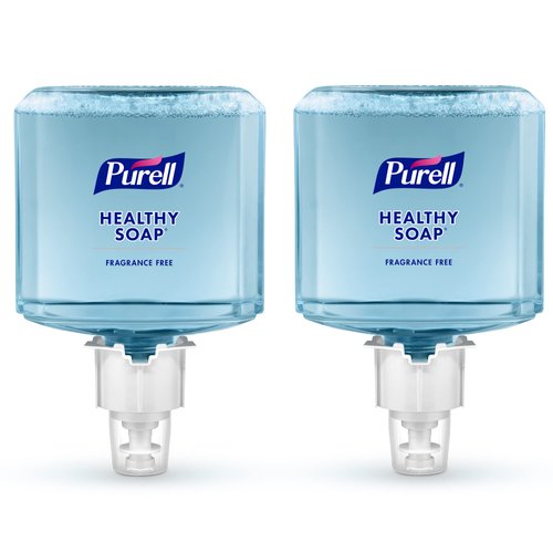 PURELL Brand HEALTHY SOAP Gentle and Free Foam, Fragrance Free, 1200 mL Refill for PURELL ES6 Automatic Soap Dispenser (Pack of 2) - 6472-02 - Manufactured by GOJO, Inc.